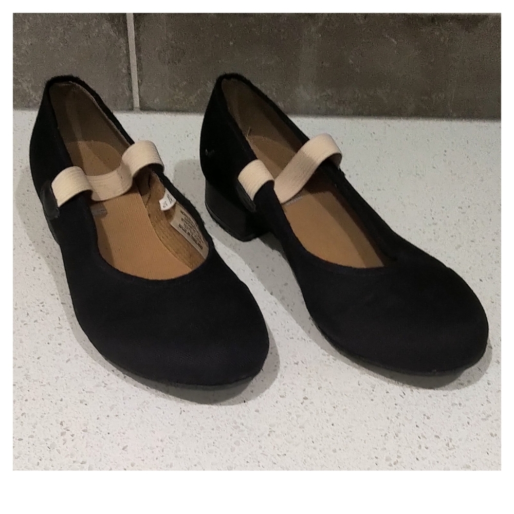 Bloch Black and Cream Kids Shoes